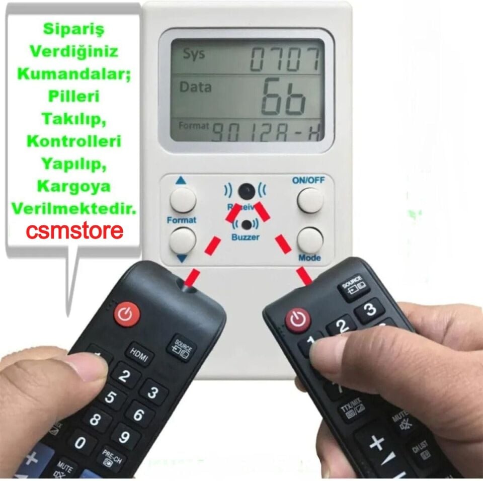 Digiturk DT-8003 Uydu Kumandası HD Plus Kırmızı Tuşlu BC-18E