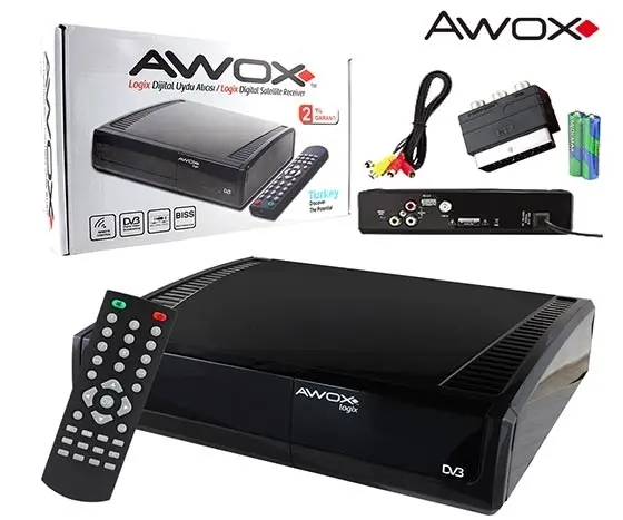 Awox Logix Dijital Kasalı Uydu Alıcısı (TOS)