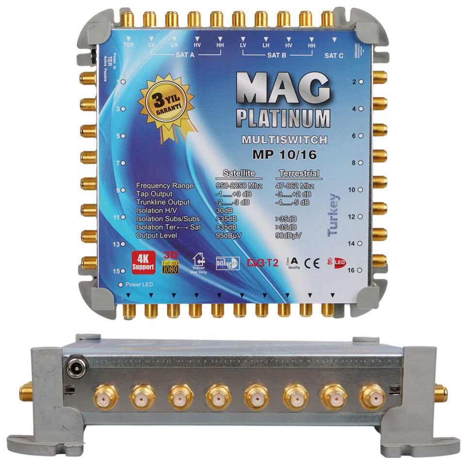 Mag Platinum MP 10/16 Multiswitch Uydu Santrali